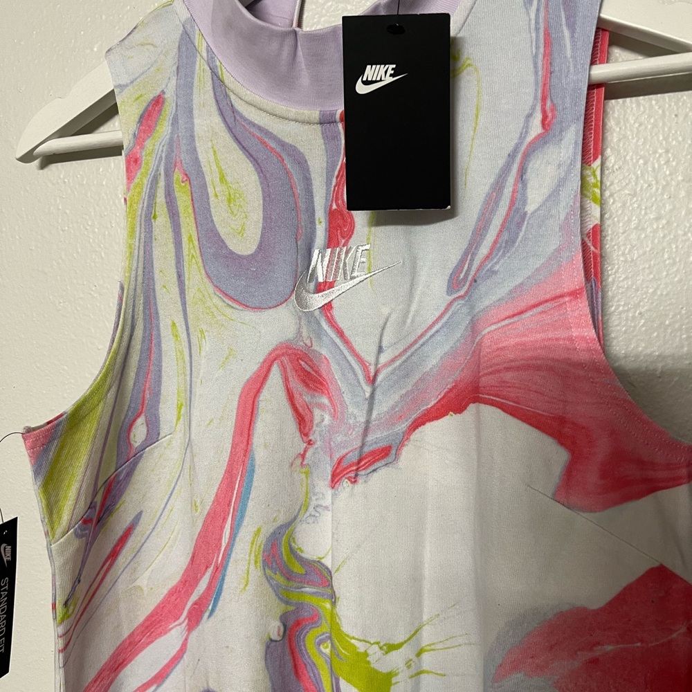 NWT NIKE Women's Jersey Tie Dye Jumpsuit - Picture 7 of 15
